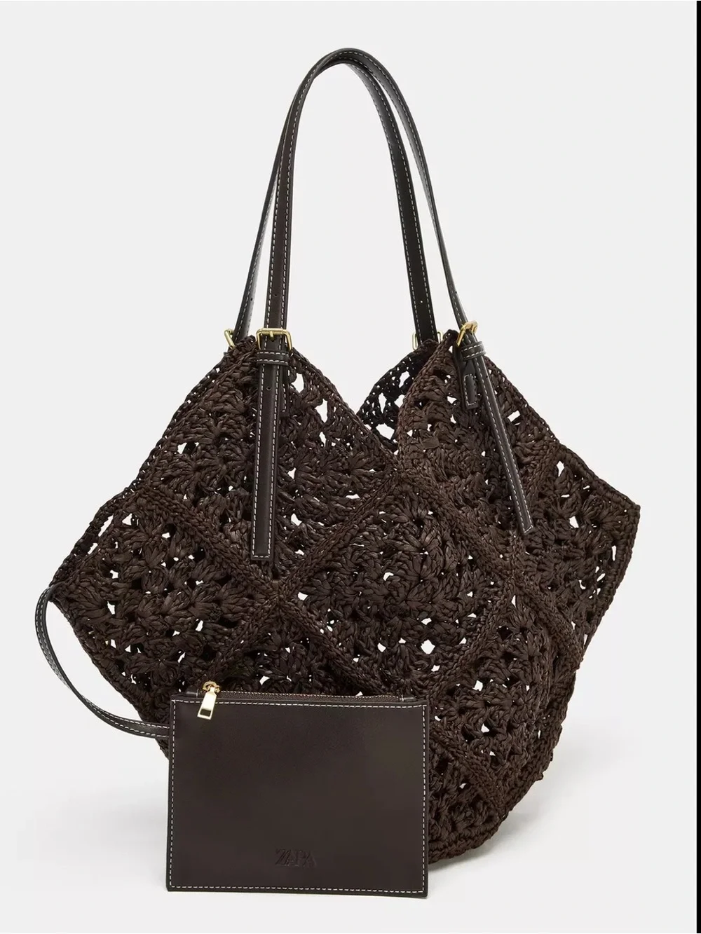 ZARA Woven Bag NWT - Picture 4 of 7